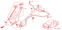 LAVAPARABRISAS(1) para Honda CIVIC LXI 4 Puertas 5 velocidades manual 2001