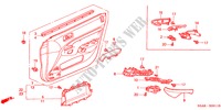 RECUBRIMIENTO DE PUERTA(RH) para Honda CIVIC GLI 4 Puertas 5 velocidades manual 2002