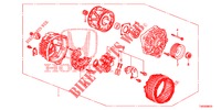 ALTERNADOR (MITSUBISHI) (1.4L) para Honda CIVIC 1.4 EXECUTIVE 5 Puertas 6 velocidades manual 2012