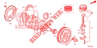 CIGUENAL/PISTON (1.4L) para Honda CIVIC 1.4 EXECUTIVE 5 Puertas 6 velocidades manual 2012
