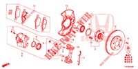 FRENO DELANTERO  para Honda CIVIC 1.4 EXECUTIVE 5 Puertas 6 velocidades manual 2012