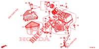 LIMPIADOR DE AIRE (1.4L) para Honda CIVIC 1.4 EXECUTIVE 5 Puertas 6 velocidades manual 2012