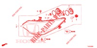 FARO DELANTERO  para Honda CIVIC 1.4 EXECUTIVE TUNER LESS 5 Puertas 6 velocidades manual 2014
