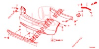 PARAGOLPES TRASERO  para Honda CIVIC 1.4 EXECUTIVE TUNER LESS 5 Puertas 6 velocidades manual 2014