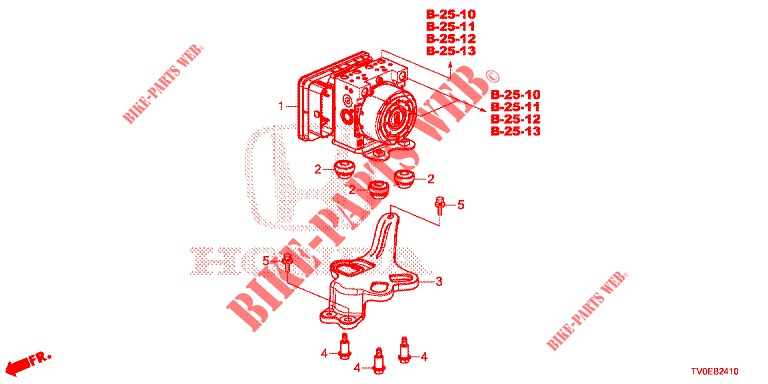 MODULADOR VSA(RH)('00 )  para Honda CIVIC 1.4 EXECUTIVE TUNER LESS 5 Puertas 6 velocidades manual 2014
