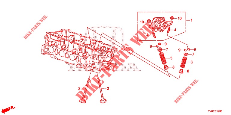 VALVULA/BRAZO DE BALANCIN (1.4L) para Honda CIVIC 1.4 EXECUTIVE TUNER LESS 5 Puertas 6 velocidades manual 2014