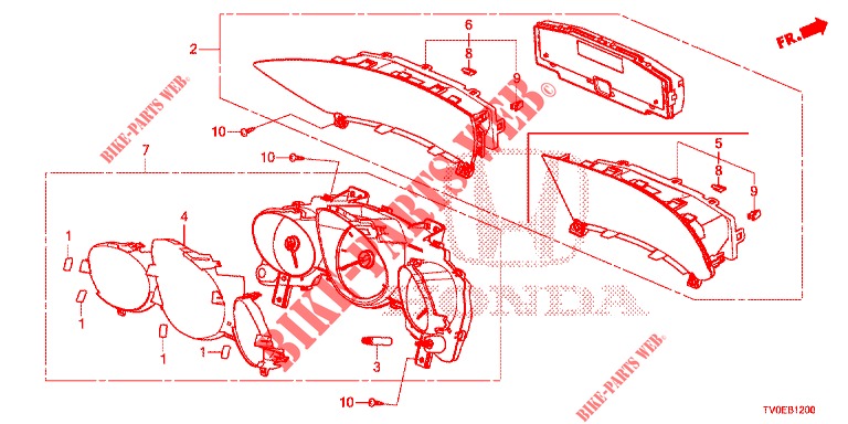 VELOCIMETRO  para Honda CIVIC 1.4 EXECUTIVE TUNER LESS 5 Puertas 6 velocidades manual 2014