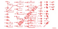 BANDA DE JUEGO DE CABLES/SOPORTE(RH)  para Honda CIVIC DIESEL 1.6 ELEGANCE 5 Puertas 6 velocidades manual 2013