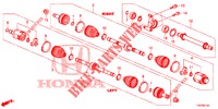 EJE DE IMPULSION DEL./EJE MEDIO (DIESEL) (1.6L) para Honda CIVIC DIESEL 1.6 ELEGANCE 5 Puertas 6 velocidades manual 2013
