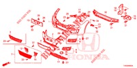 PARAGOLPES DELANTERO  para Honda CIVIC DIESEL 1.6 EXECUTIVE 5 Puertas 6 velocidades manual 2015
