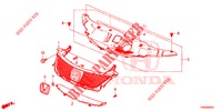 PARRILLA DELANTERA/MOLDURA  para Honda CIVIC DIESEL 1.6 EXECUTIVE EURO 6 5 Puertas 6 velocidades manual 2015