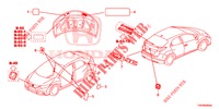 EMBLEMAS/ETIQUETAS DE PRECAUCION  para Honda CIVIC DIESEL 1.6 EXECUTIVE 5 Puertas 6 velocidades manual 2013