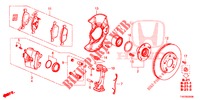 FRENO DELANTERO  para Honda CIVIC DIESEL 1.6 EXECUTIVE 5 Puertas 6 velocidades manual 2013