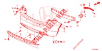 PARAGOLPES TRASERO  para Honda CIVIC DIESEL 1.6 EXECUTIVE 5 Puertas 6 velocidades manual 2014
