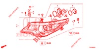FARO DELANTERO  para Honda CIVIC 1.8 EXECUTIVE 5 Puertas 6 velocidades manual 2015