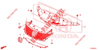 PARRILLA DELANTERA/MOLDURA  para Honda CIVIC 1.8 EXECUTIVE 5 Puertas 6 velocidades manual 2015
