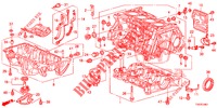 BLOQUE DE CILINDRO/COLECTOR DE ACEITE (1.8L) para Honda CIVIC 1.8 EXECUTIVE 5 Puertas 6 velocidades manual 2012