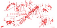 CERRADURAS DE PUERTA DEL./MANIJA EXTERIOR  para Honda CIVIC 1.8 EXECUTIVE 5 Puertas 6 velocidades manual 2012