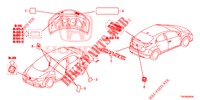 EMBLEMAS/ETIQUETAS DE PRECAUCION  para Honda CIVIC 1.8 EXECUTIVE 5 Puertas 6 velocidades manual 2012
