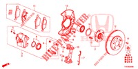 FRENO DELANTERO  para Honda CIVIC 1.8 EXECUTIVE 5 Puertas 6 velocidades manual 2012