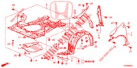 GUARDABARROS DELANTERO  para Honda CIVIC 1.8 EXECUTIVE 5 Puertas 6 velocidades manual 2012