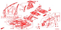 PISO/PANELES INTERIORES  para Honda CIVIC 1.8 EXECUTIVE 5 Puertas 6 velocidades manual 2012