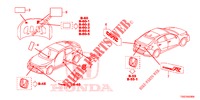 EMBLEMAS/ETIQUETAS DE PRECAUCION  para Honda CIVIC  1.0 COMFORT 5 Puertas 6 velocidades manual 2017