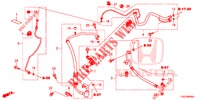 ACONDICIONADOR DE AIRE (FLEXIBLES/TUYAUX) (1,0 L) (LH) para Honda CIVIC 1.0 EXECUTIVE NAVI 5 Puertas 6 velocidades manual 2017