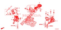 SOPORTES DE MOTOR (1,0 L) (CVT) para Honda CIVIC 1.0 ENTRY 5 Puertas automática completa 2018