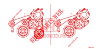 CORREA DE ALTERNADOR (1.8L) para Honda CIVIC 1.8 EXECUTIVE TUNER LESS 5 Puertas 5 velocidades automática 2013