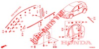 MOLDURA/PROTECTOR  para Honda CIVIC 1.8 EXECUTIVE TUNER LESS 5 Puertas 5 velocidades automática 2013