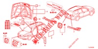 EMBLEMAS/ETIQUETAS DE PRECAUCION  para Honda ACCORD TOURER 2.0 COMFORT 5 Puertas 6 velocidades manual 2015