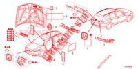 EMBLEMAS/ETIQUETAS DE PRECAUCION  para Honda ACCORD TOURER 2.0 ELEGANCE PACK 5 Puertas 5 velocidades automática 2015
