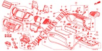 GUARNICION DE INSTRUMENTO (COTE DE PASSAGER) (LH) para Honda ACCORD TOURER 2.4 EXECUTIVE 5 Puertas 6 velocidades manual 2015