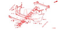 PARAGOLPES TRASERO  para Honda ACCORD TOURER 2.4 S 5 Puertas 6 velocidades manual 2015