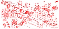 GUARNICION DE INSTRUMENTO (COTE DE PASSAGER) (LH) para Honda ACCORD TOURER DIESEL 2.2 ELEGANCE 5 Puertas 5 velocidades automática 2015