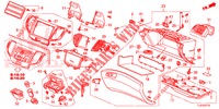 GUARNICION DE INSTRUMENTO (COTE DE PASSAGER) (LH) para Honda ACCORD TOURER DIESEL 2.2 LUXURY 5 Puertas 6 velocidades manual 2015