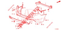 PARAGOLPES TRASERO  para Honda ACCORD TOURER DIESEL 2.2 LUXURY 5 Puertas 6 velocidades manual 2015
