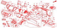 GUARNICION DE INSTRUMENTO (COTE DE PASSAGER) (LH) para Honda ACCORD TOURER 2.0 ELEGANCE PACK 5 Puertas 6 velocidades manual 2013