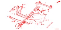 PARAGOLPES TRASERO  para Honda ACCORD TOURER 2.0 ELEGANCE PACK 5 Puertas 6 velocidades manual 2013