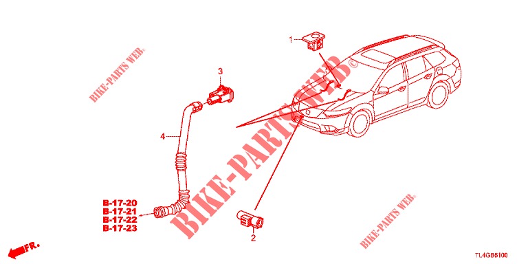 ACONDICIONADOR DE AIRE (CAPTEUR) para Honda ACCORD TOURER 2.0 ELEGANCE PACK 5 Puertas 6 velocidades manual 2013