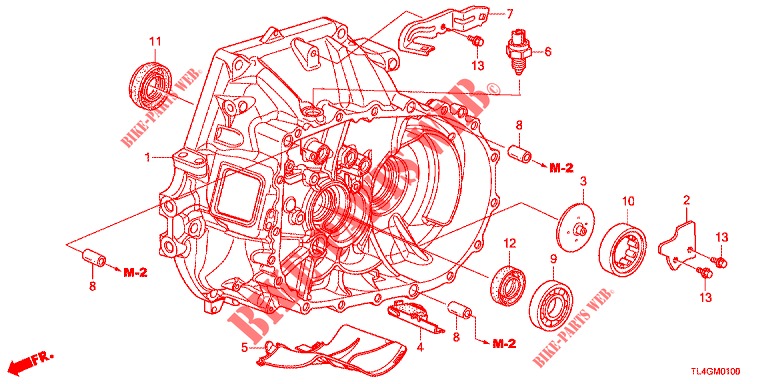 ALOJAMIENTO DE EMBRAGUE  para Honda ACCORD TOURER 2.0 ELEGANCE PACK 5 Puertas 6 velocidades manual 2013