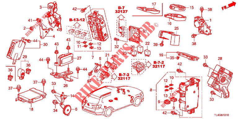 UNIDAD DE MANDO (CABINE) (1) (LH) para Honda ACCORD TOURER 2.0 ELEGANCE PACK 5 Puertas 6 velocidades manual 2013