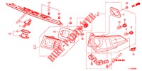 LUZ TRASERA/LUZ DE LICENCIA (PGM FI)  para Honda ACCORD 2.0 ELEGANCE 4 Puertas 6 velocidades manual 2012