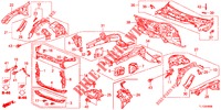 CONTENCION DELANTERA/TABLERO  para Honda ACCORD DIESEL 2.2 EXECUTIVE 4 Puertas 6 velocidades manual 2012