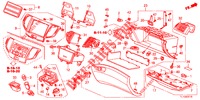 GUARNICION DE INSTRUMENTO (COTE DE PASSAGER) (LH) para Honda ACCORD DIESEL 2.2 EXECUTIVE 4 Puertas 6 velocidades manual 2012