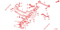 PARAGOLPES TRASERO  para Honda ACCORD DIESEL 2.2 EXECUTIVE 4 Puertas 6 velocidades manual 2012