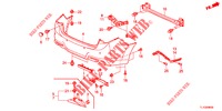 PARAGOLPES TRASERO  para Honda ACCORD DIESEL 2.2 LUXURY 4 Puertas 6 velocidades manual 2013
