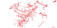 PARAGOLPES TRASERO  para Honda ACCORD DIESEL 2.2 ELEGANCE 4 Puertas 6 velocidades manual 2014
