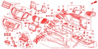 GUARNICION DE INSTRUMENTO (COTE DE PASSAGER) (LH) para Honda ACCORD DIESEL 2.2 LUXURY 4 Puertas 5 velocidades automática 2014
